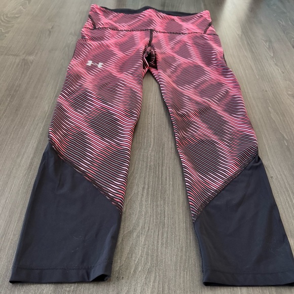 Under Armour HeatGear Compression Fly Fast running Crop Leggings size M - Picture 4 of 9